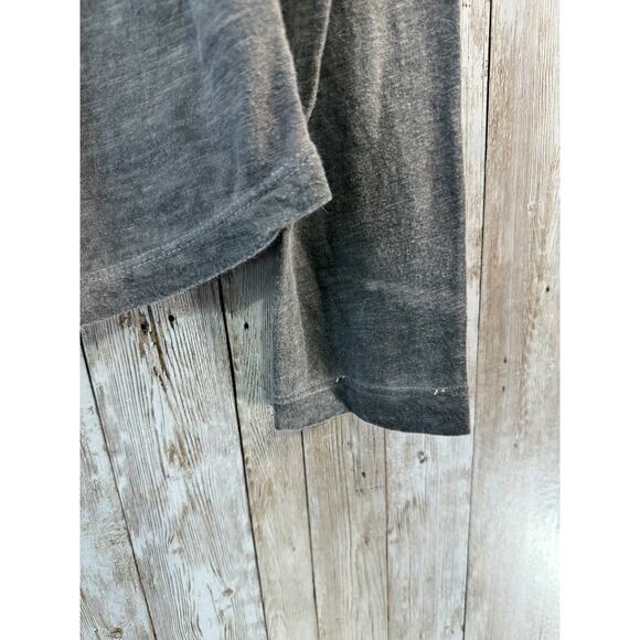 Free People Tiger Eyes Henley Shirt Womens S Taupe Brown Sequins Bohemian Boho - Picture 7 of 9